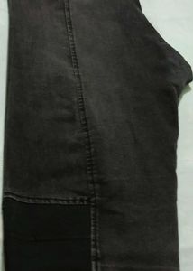 Dark Wash Patchwork Denim Jeans