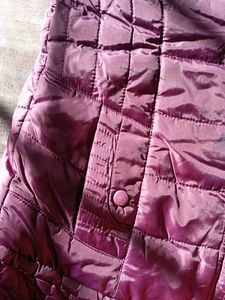 Stylish Purple Padded Winter Jacket