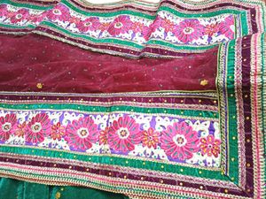 💥🆕️ Emerald Green Velvet Lehenga Set