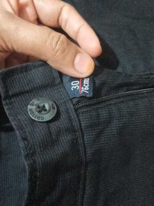 Men's Striped Cotton Blend Pants