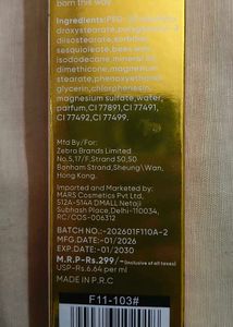Foxtale Brightening Lip Balm and Mars Matte founda