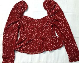 Sweetheart Neck Crop Top