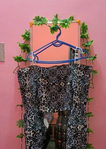 Crop Top Bell Sleeve