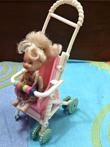 Pink Doll Stroller