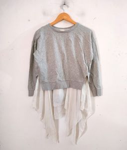 Sale White With Grey Dress (Women's)