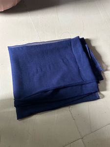 Navy Blue Mesh Dupatta