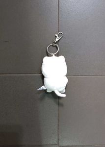 Cute Cat Plush Keychain