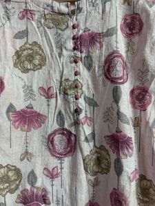 Floral Print Kurta Set with Dupatta