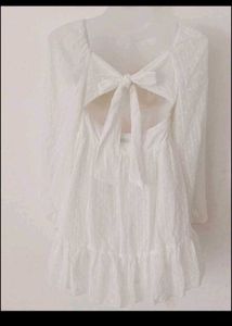 white mini dress 🤍