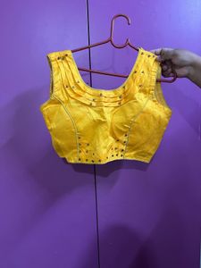 Stunning Yellow Silk Blouse