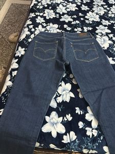 ankle length dark wash denim jeans