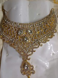 Exquisite Kundan &amp; Crystal Choker Set