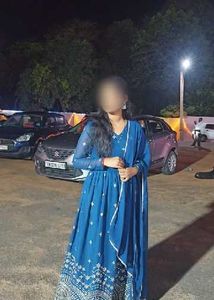 Beautiful Royal Blue ethnic gown with dupatta 🩵🩵