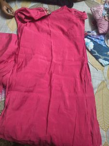 Beautiful Pink Kurta with Pants Set in XL size