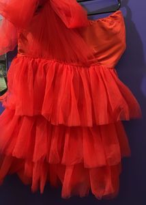 Stunning Red Tulle Dress