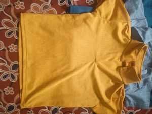 turquoise blue yellow Grey Polo T-Shirt combo