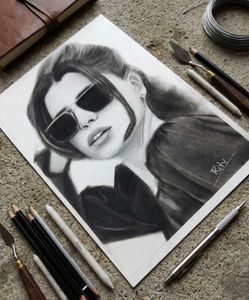 Stunning Charcoal Portrait Art