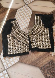 Red Printed Blouse Set