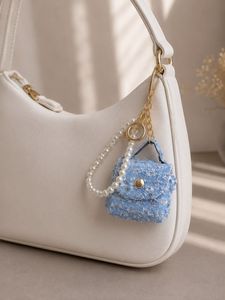 Denim Look Chic Mini Bag Charm/Keychain