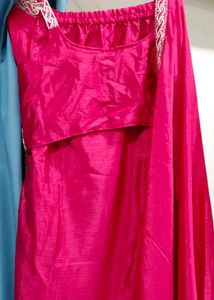 pink ready to wear lehenga and blouse