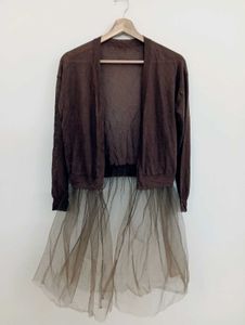 Sheer Tulle Layered Dress