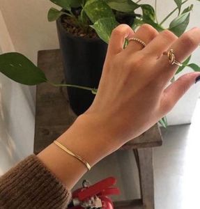 Gold Herringbone Anklet/ Bracelet