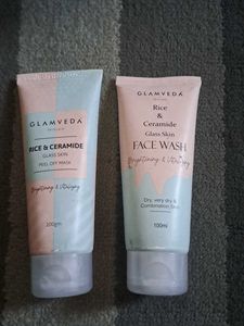 Glamveda Rice & Ceramide Face Wash Duo