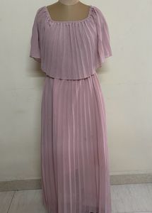 Off Shoulder Peach Dress
