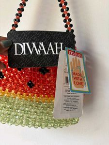 Watermelon Beaded Clutch