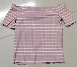 Shein Off shoulder crop top