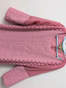🌸Elegant Pink Chikankari Kurta Set