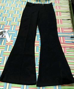 Black Flared Bell Bottom Pants