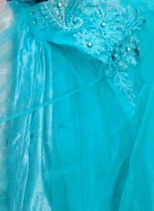 Stunning Teal Embellished Gown