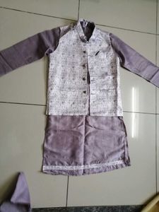 Men's Ethnic Kurta with Nehru Jacket