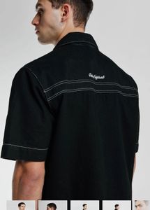 Unused Topstitched Denim Shirt