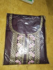 Embroidered Kurta Set with Trousers &amp; Dupatta