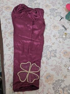 Embroidered Pink glass tissue Kurta set