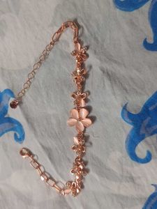 Rose Gold Flower Bracelet