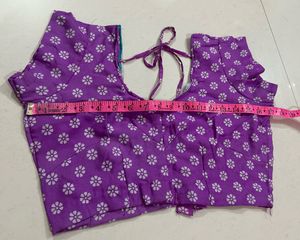 Vibrant Purple Floral Blouse