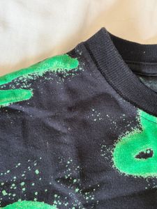 Graffiti Print Black T-Shirt