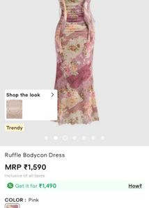 Floral Ruffle Bodycon Maxi Dress