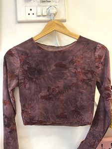 Printed Long Sleeve Top