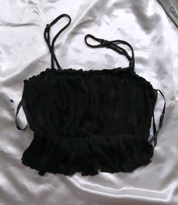 Chic Black Crop Top