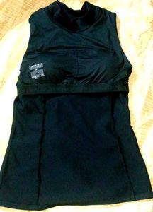 Sleeveless Mock Neck Top