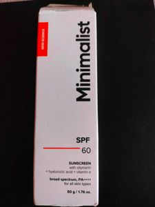 Minimalist Sunscreen SPF 60