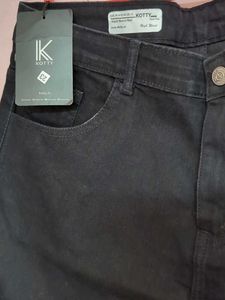 KOTTY BLACK WIDE LEG JEANS