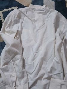 Off white Transparent Button-Up Shirt