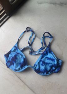 TODAY’ S OFFER Blue Tie-Dye Bikini Top