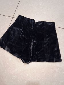Black Velvet Shorts