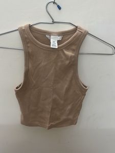 Cute Beige Tank Top